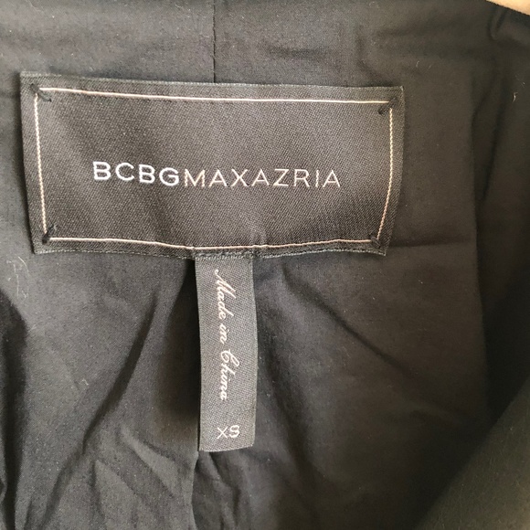 BCBG - Alix Faux-Leather Embroidered Trench EUC - Picture 4 of 8